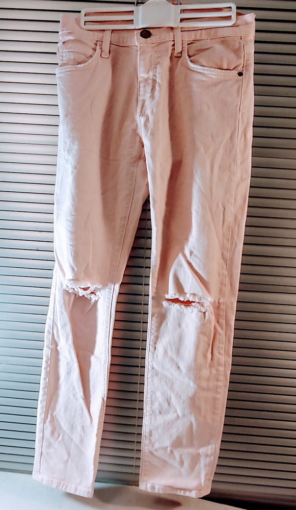 Current Elliot Pink Jeans Distressed 23 Fling